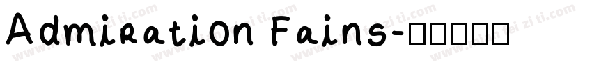 Admiration Fains字体转换